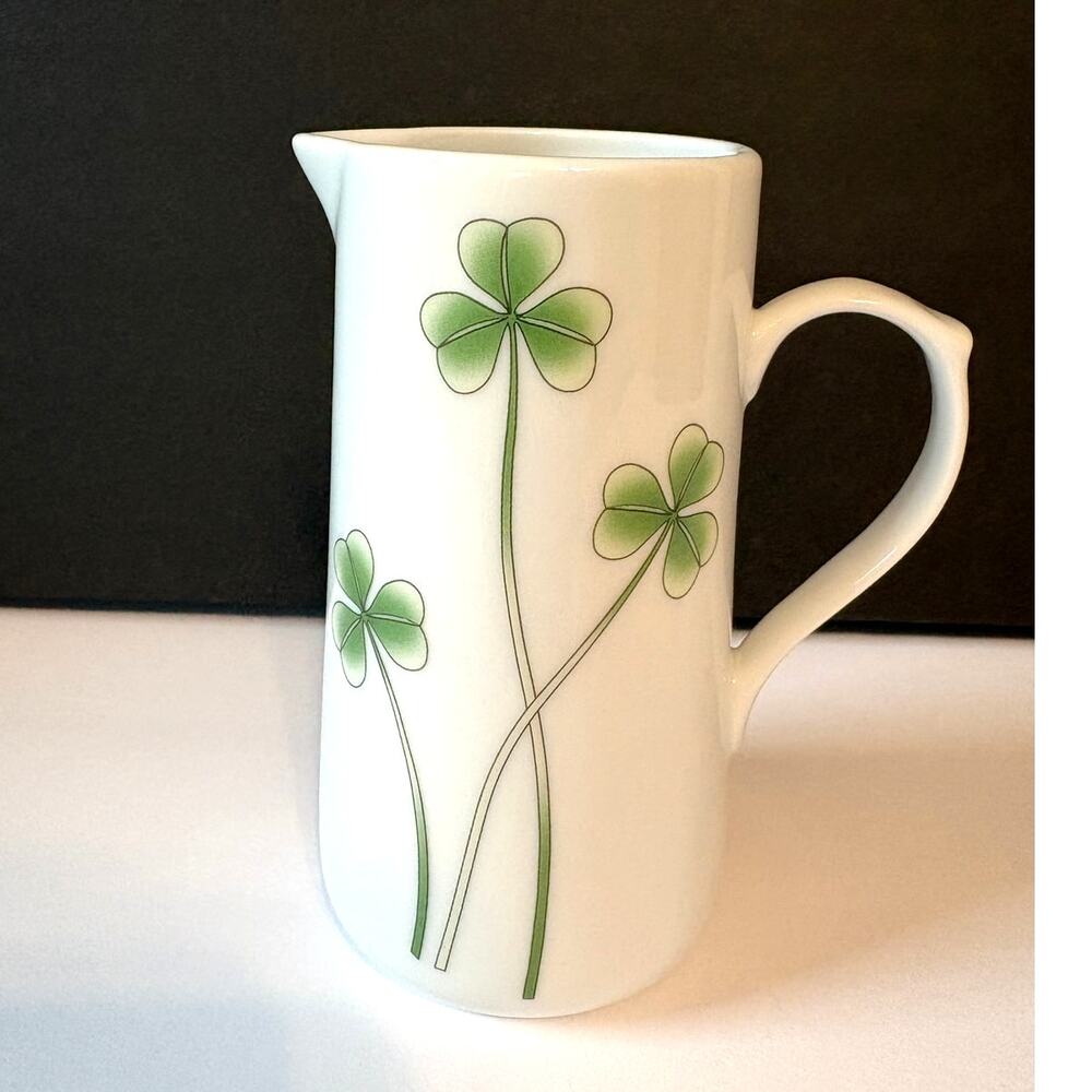 Marcus Notley Shamrock Clover Creamer | Irish Ceramic Pitcher 2009